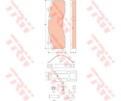 Trw gdb5072 klocki hamulcowe mercedes atego 98-