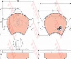 Trw gdb1418 klocki hamulcowe ford fiesta, ka 00-, ford fiesta iii (gfj), mazda 121 iii (jasm, jbsm)