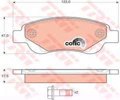 Trw gdb1633 klocki hamulcowe toyota aygo 05-, citroËn c1 (pm_, pn_), peugeot 107