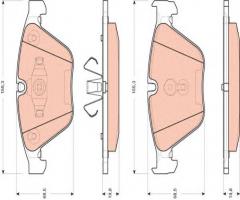 Trw gdb1729 klocki hamulcowe bmw 3 e90 05-10, bmw 3 (e91) touring 