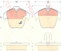 Trw gdb1738 klocki hamulcowe mercedes w204 citroen klasa 07- tył, mercedes-benz klasa c (w204)