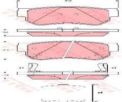 Trw gdb3432 klocki hamulcowe hyundai getz 03- tył, hyundai getz (tb)