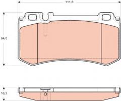 Trw gdb1735 klocki hamulcowe mercedes w220 s-klasa s55amg 02- ty, mercedes-benz sl (r230)