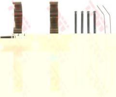 Trw pfk589 zestaw montażowy klocków hamulcowych subaru, subaru impreza hatchback