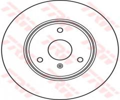 Trw df4961 tarcza hamulcowa smart fortwo 07- przód, smart fortwo coupe (451)