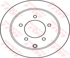 Trw df4973 tarcza hamulcowa mitsubishi lancer 08- tył, mitsubishi lancer sedan (cy/z_a)
