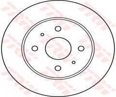 Trw df4905 tarcza hamulcowa subaru justy 07-, daihatsu yrv (m2), subaru justy iv