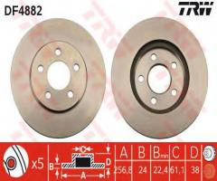 Trw df4882 tarcza hamulcowa chrysler voyager 95-00 14

df4884, chrysler voyager iii (gs)