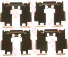 Trw pfk597 zestaw montażowy klocków hamulcowych toyota