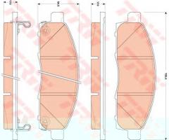Trw gdb3502 klocki hamulcowe nissan nv200 10- przód, nissan nv200 evalia