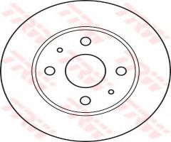 Trw df4887 tarcza hamulcowa daihatsu sirion 98-04, daihatsu sirion (m1), subaru justy iv