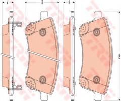 Trw gdb3509 klocki hamulcowe kia venga 10- przód, kia venga (yn)