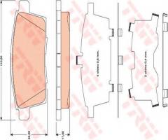 Trw gdb3472 klocki hamulcowe mazda cx-7 07- tył, mazda cx-7 (er)