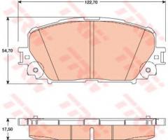 Trw gdb3460 klocki hamulcowe toyota yaris 06- (+abs)
