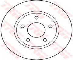 Trw df4933 tarcza hamulcowa mitsubishi lancer 08- przód, dodge caliber