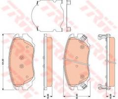 Trw gdb1782 klocki hamulcowe opel insignia 08-, chevrolet camaro, opel insignia, saab 9-5 (ys3g)