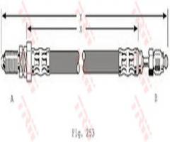 Trw phc279 przewód hamulcowy giętki ford ka 96-08 lewy przód, ford ka (rb_)