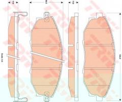 Trw gdb4179 klocki hamulcowe chevrolet epica 06- przód, chevrolet epica (kl1_)