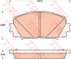Trw gdb4173 klocki hamulcowe toyota prius 09-, lexus ct (zwa1_), toyota prius (zvw3_)