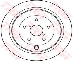 Trw df4929 tarcza hamulcowa subaru tribeca 05- tył, subaru tribeca (b9)