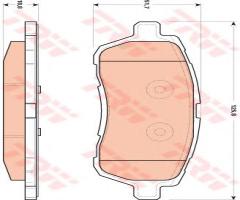 Trw gdb1893 klocki hamulcowe ford fiesta vi 10-, ford fiesta vi