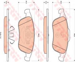 Trw gdb1896 klocki hamulcowe renault latitude 11- przód, renault latitude (l70_)