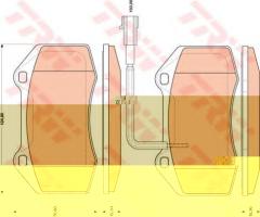 Trw gdb1812 klocki hamulcowe alfa romeo mito 1,4tb 08- przód, alfa romeo mito (955), fiat 500 (312)