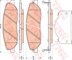 Trw gdb3483 klocki hamulcowe hyundai santa fe 06- przód