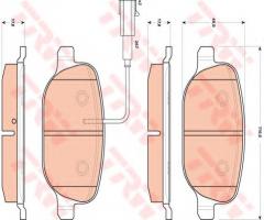 Trw gdb1851 klocki hamulcowe alfa romeo giulietta 10- tył, alfa romeo giulietta (940)