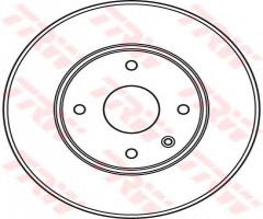 Trw df6031 tarcza hamulcowa chevrolet epica 06- 2,5, chevrolet epica (kl1_)