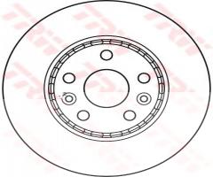 Trw df6110 tarcza hamulcowa renault kangoo 08-, renault kangoo be bop (kw0/1_)