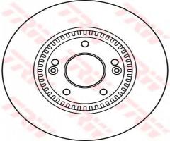 Trw df6108s tarcza hamulcowa hyundai sonata 05-, hyundai ix35 (lm, el, elh), kia sportage (je_, km_)