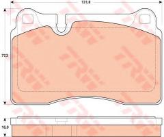 Trw gdb1912 klocki hamulcowe audi tt 09- przód 2,5tfsi, audi a3 sportback (8pa), seat leon st (5f8)