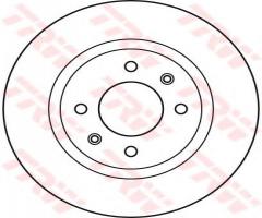 Trw df6116 tarcza hamulcowa kia picanto 05- 1,1crdi, hyundai i10 (pa), kia picanto (ba)