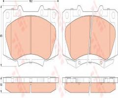 Trw gdb3528 klocki hamulcowe toyota hilux 07- przód