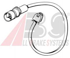 A.b.s. 39539 czujnik klocków hamulcowych porsche 911 84-89 tył, porsche 911 kabriolet