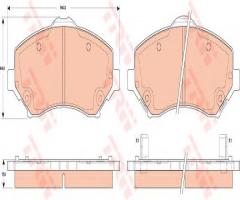 Trw gdb4605 klocki hamulcowe fiat freemont 11- przód, chrysler grand voyager v (rt), dodge journey