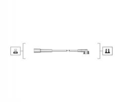 Magneti marelli msq0037 przewody wysokiego napięcia komplet ford, ford escort iv (gaf, awf, abft)