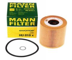 Mann-filter hu818x filtr oleju bmw e39 e46 e38 e53 diesel, alpina d10 (e39), bmw 7 (e38)