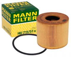 Mann-filter hu711/51x filtr oleju ford focus citroen max 2.0tdci 03 -, citroËn c4 ii (b7)