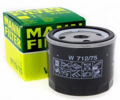 Mann-filter w712/75 filtr oleju opel astra, chevrolet nubira sedan, daewoo espero (klej)