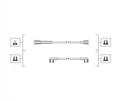 Magneti marelli msq0106 przewody wysokiego napięcia komplet seat, bmw 5 (e12)