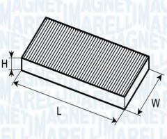 Magneti marelli bcf174 filtr kabinowy opel, opel agila (a) (h00), subaru justy ii (jma, ms)