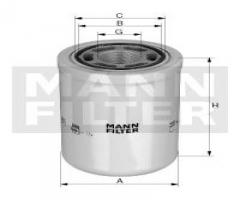 Mann-filter wh1257/2 filtr oleju