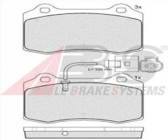 A.b.s. 38592 klocki hamulcowe seat leon 02-05 1,8t cupra przód, seat leon (1m1)