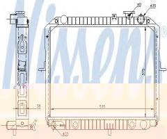 Nissens 66645 chłodnica silnika kia, kia pregio nadwozie pełne (tb)