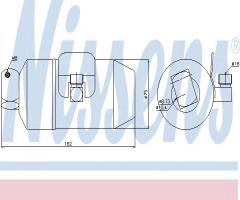 Nissens 95027 osuszacz klimatyzacji opel, opel astra f hatchback (53_, 54_, 58_, 59_)