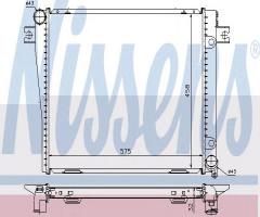 Nissens 60602a chłodnica silnika bmw, bmw 5 (e28)