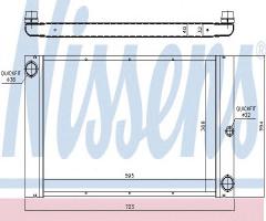 Nissens 60762 chłodnica silnika bmw full-alu, bmw 7 (e65, e66, e67)