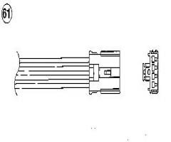 Ngk ota4f-5f1 sonda lambda volvo ota4f-5f1, volvo s40 i (vs)